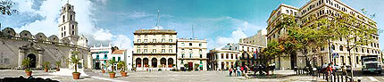 Description: Plaza San Francisco in Old Havana.