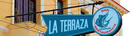 Description: La Terraza restaurant and bar in Cojmar.